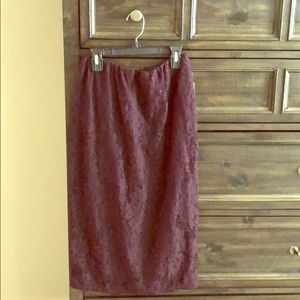 NWT | Plum Pencil Skirt Small